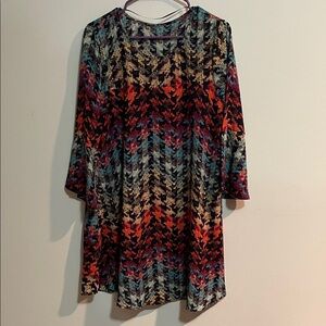 CUPIO Multicolor Houndstooth Patterned Women's Dress SZ M  NWT